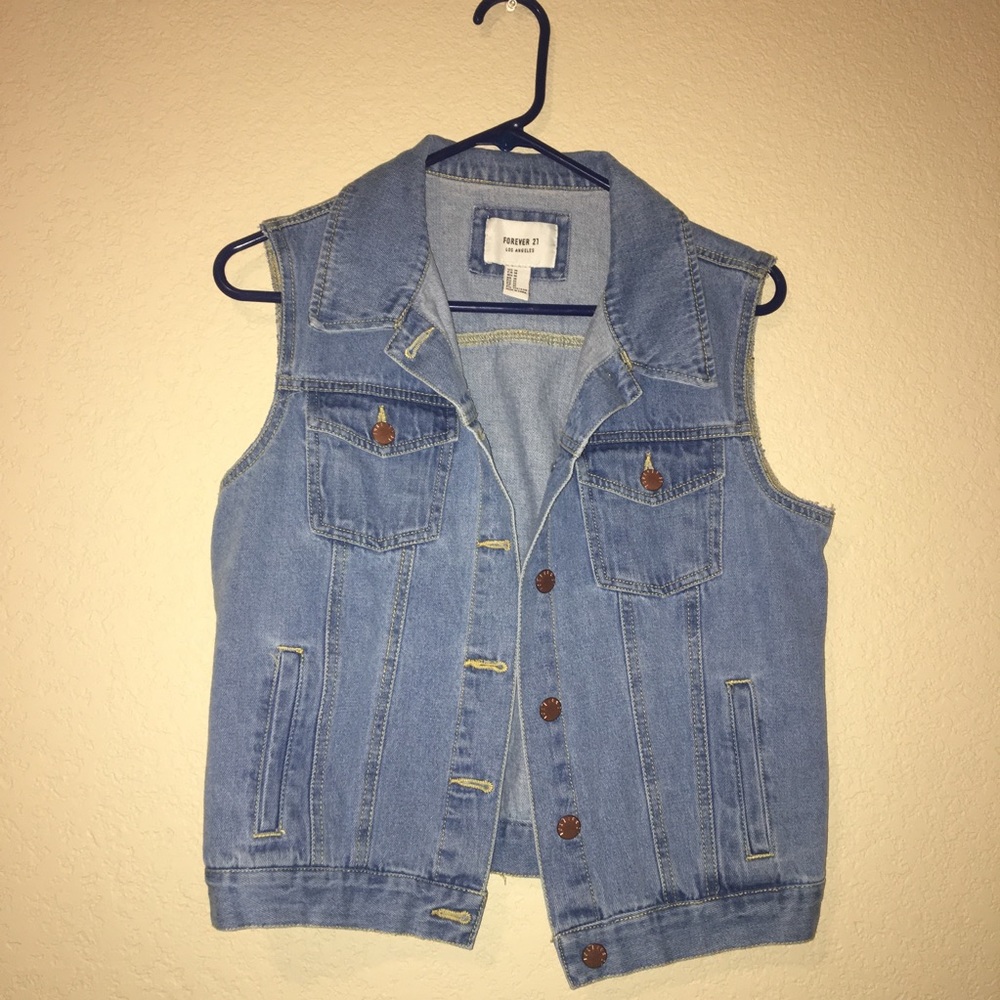 jean vest! forever 21